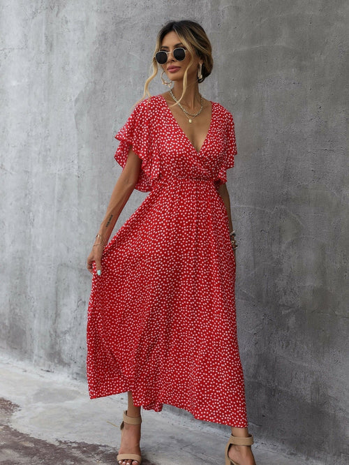 Temperament Commuter robe à pois rouges