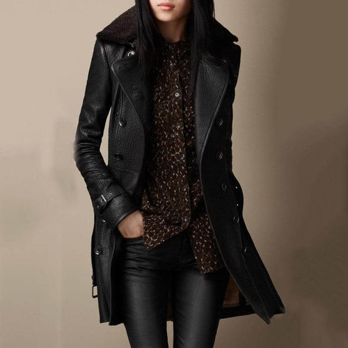 Diane™ | Trench en Cuir