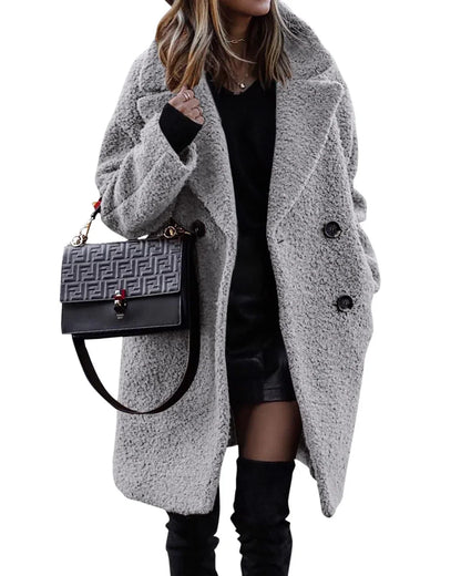 Susan™ | Manteau Long en Peluche