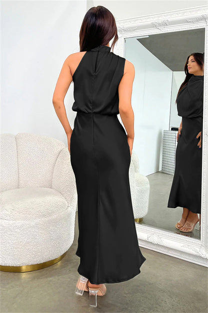 Valeria™ | Long Halter Neck Dress