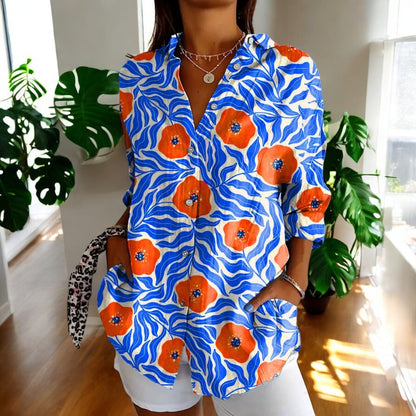 Anie™ | Blouse Vintage Élégante en Imprimé Floral