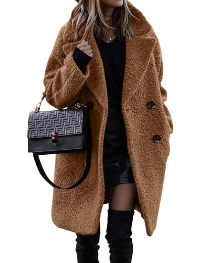 Susan™ | Manteau Long en Peluche