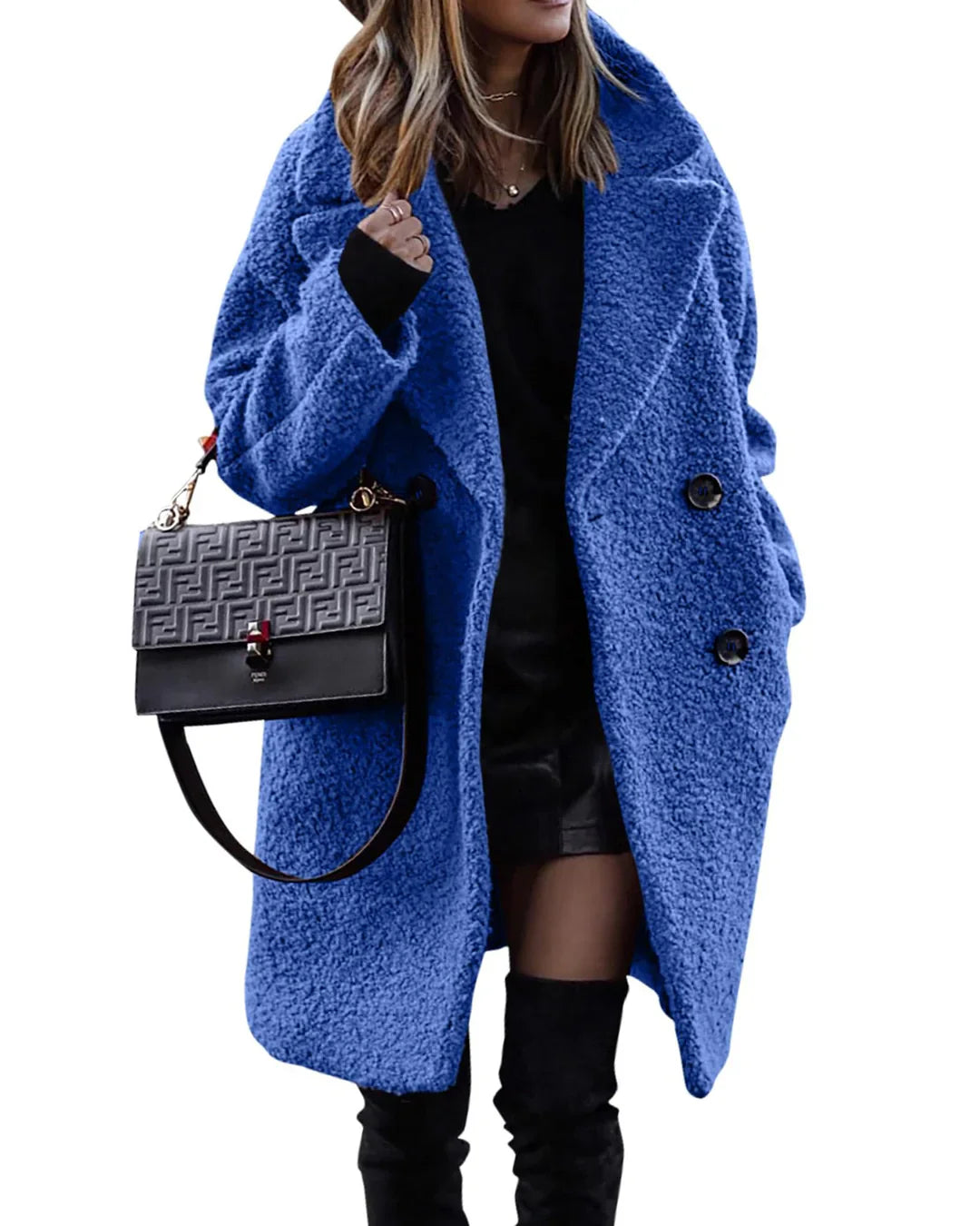 Susan™ | Manteau Long en Peluche