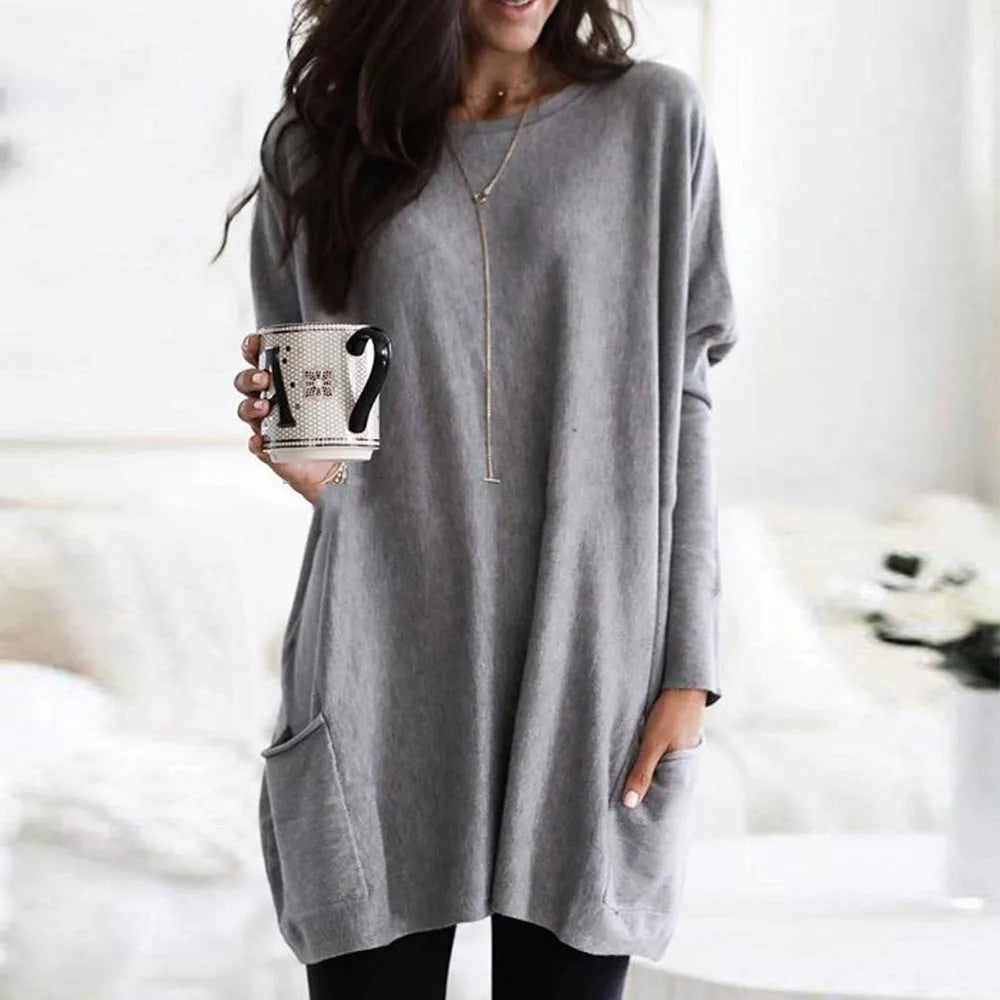 Pauline Laurent | Un pull long et douillet