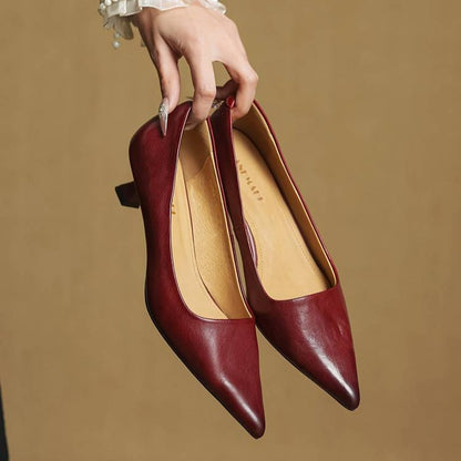 Escarpins Anok en cuir véritable