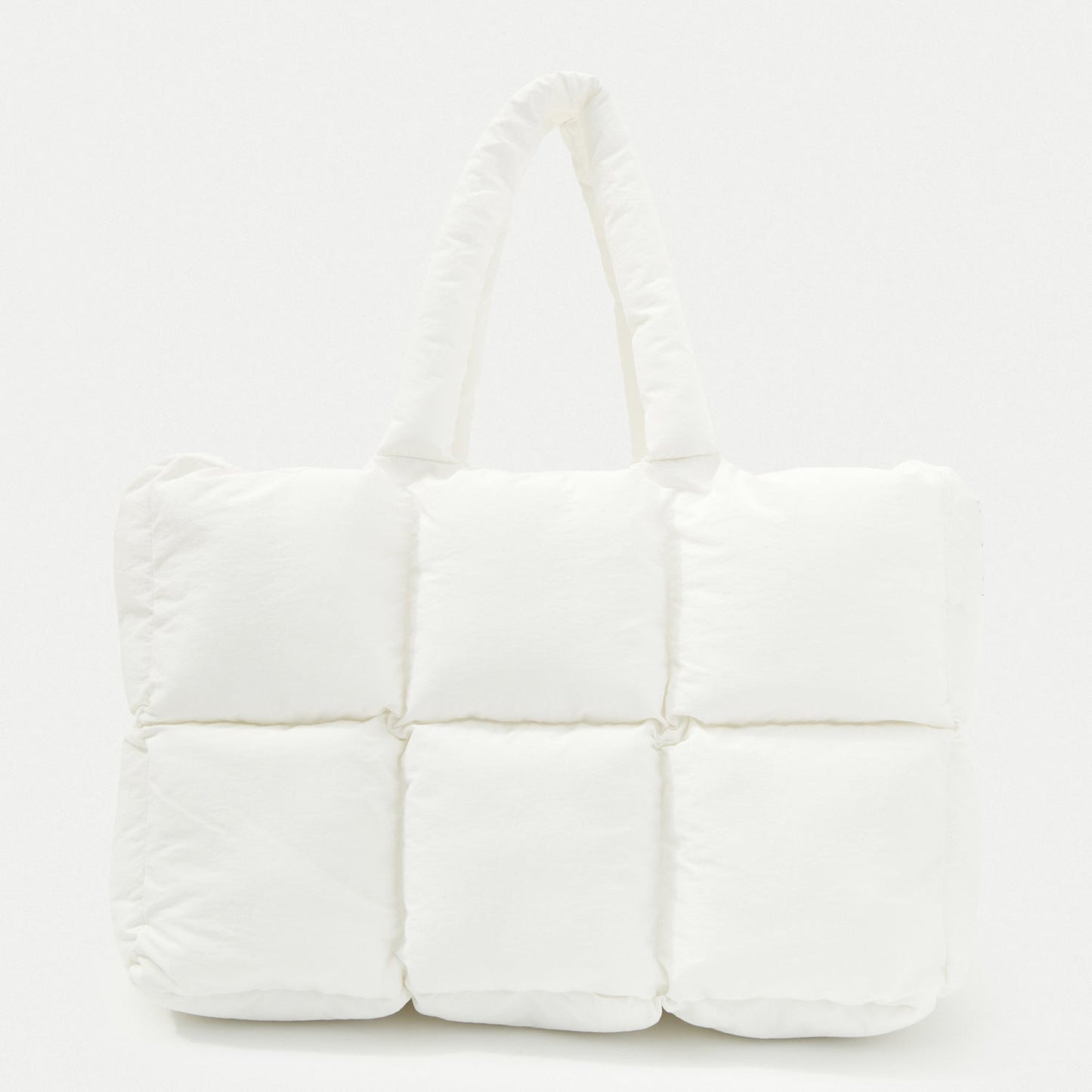 Women's Simple And Soft Large Capacity Puff Down Jacket Cotton Clothing Cloud Tote Bag