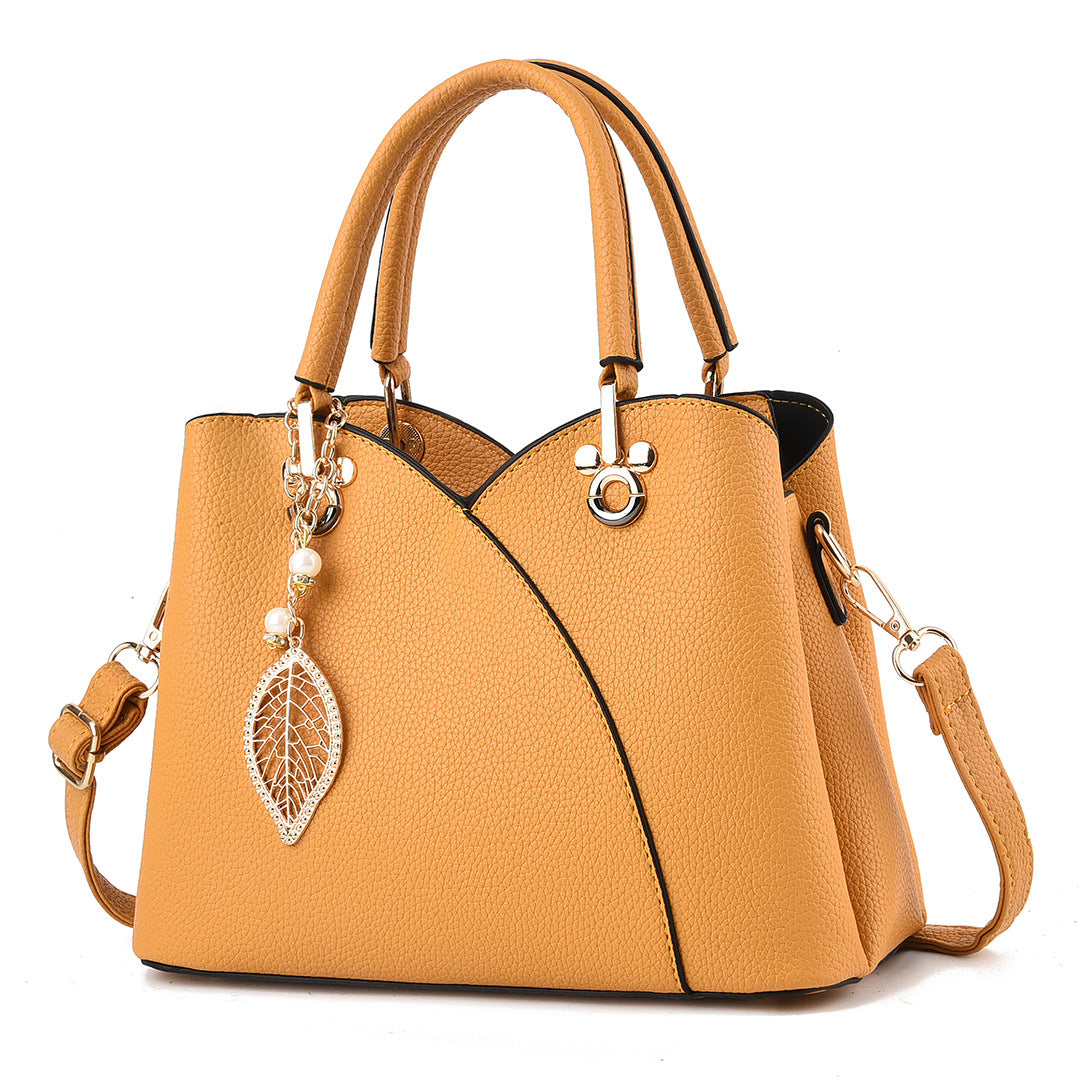 Sac à main en cuir grainé