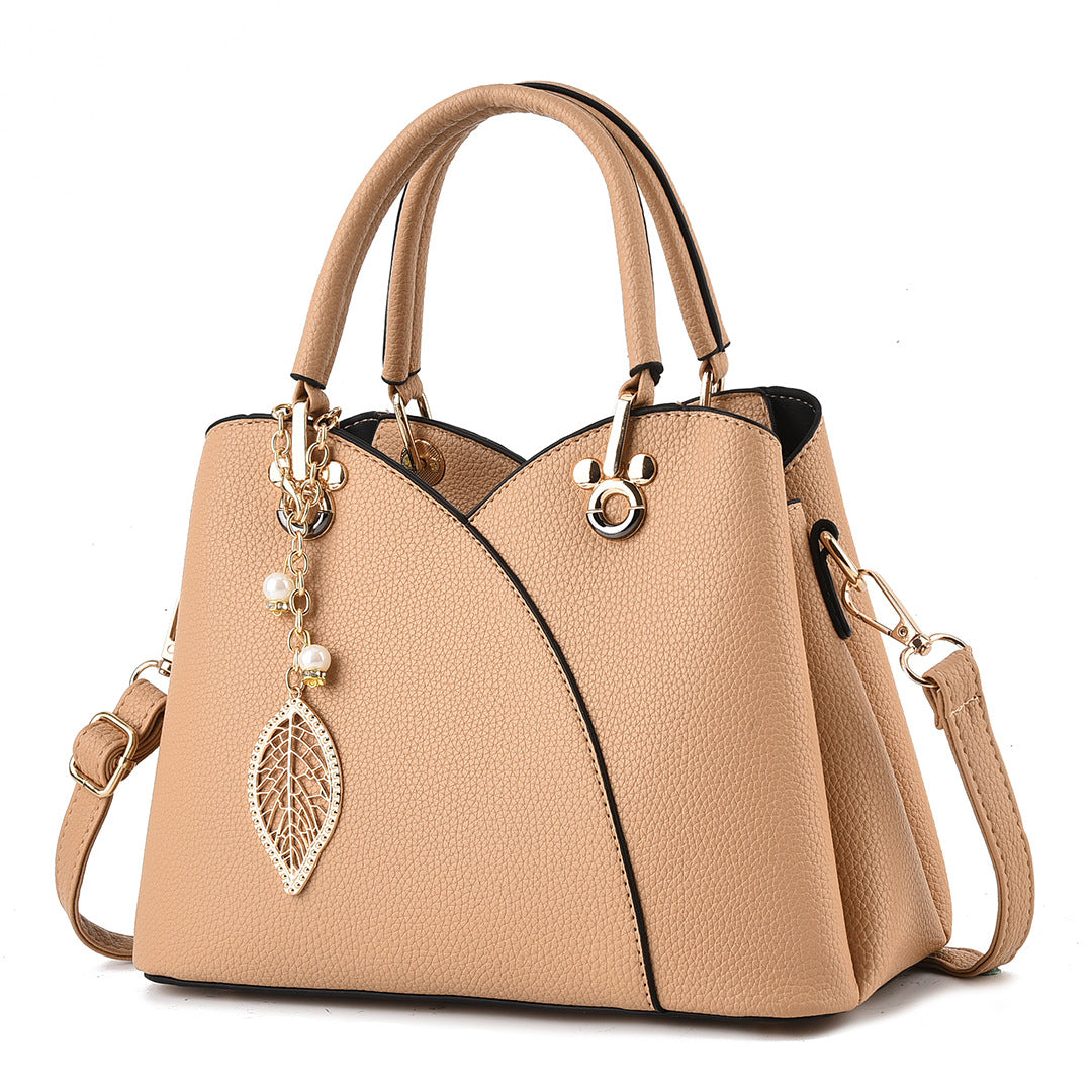Sac à main en cuir grainé