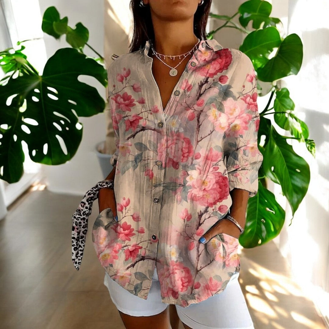 Anie™ | Blouse Vintage Élégante en Imprimé Floral