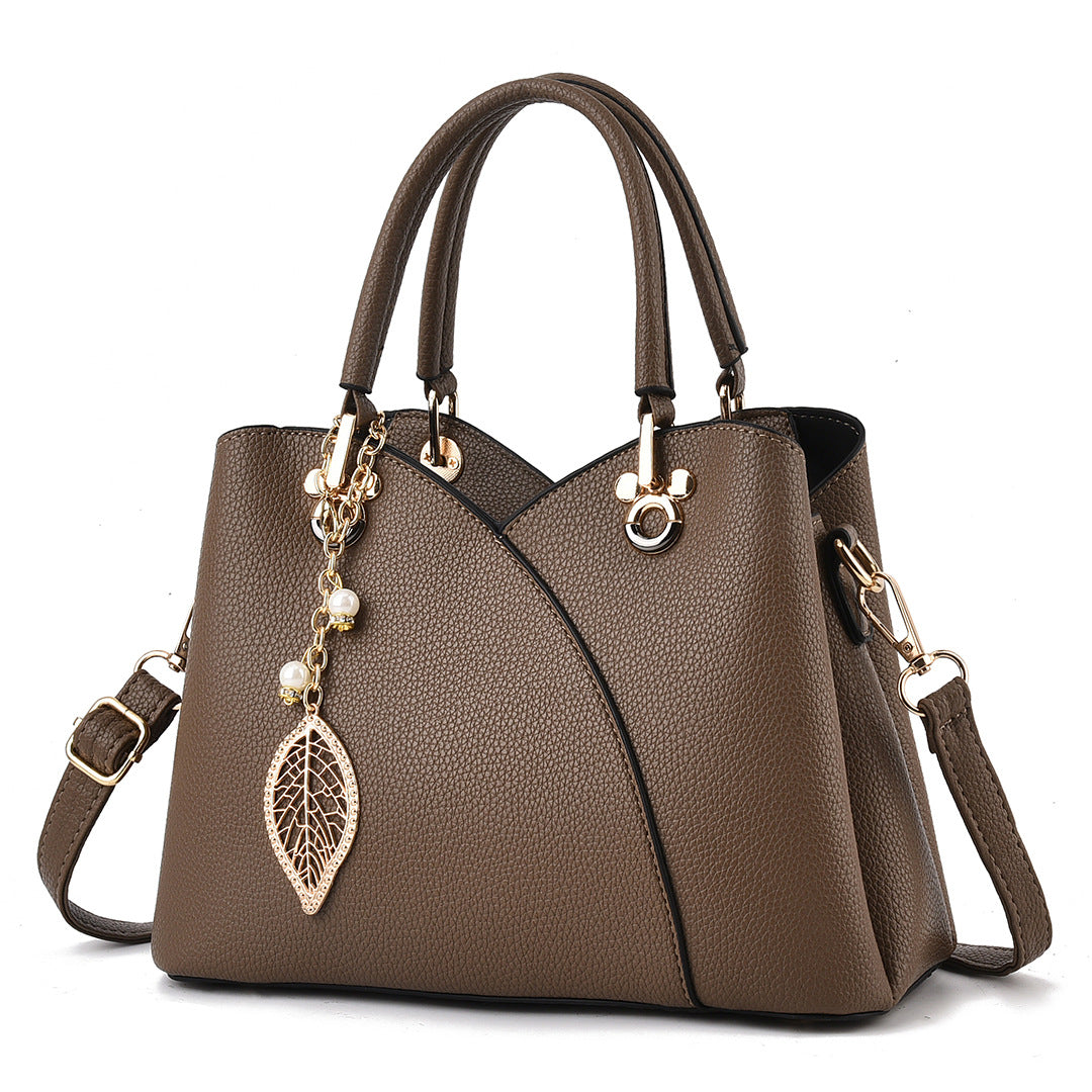 Sac à main en cuir grainé