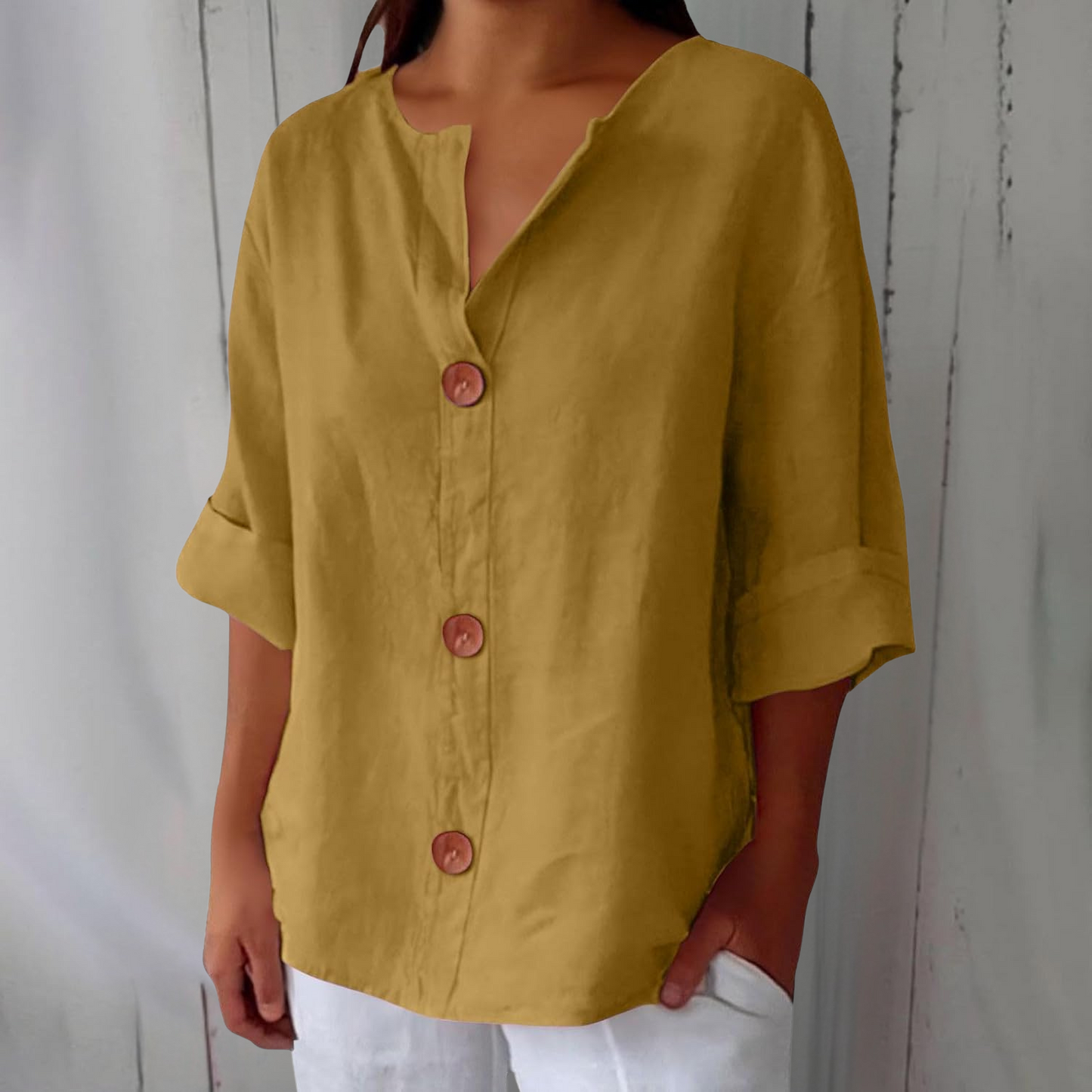 Chemise Maryline Décontractée En Lin