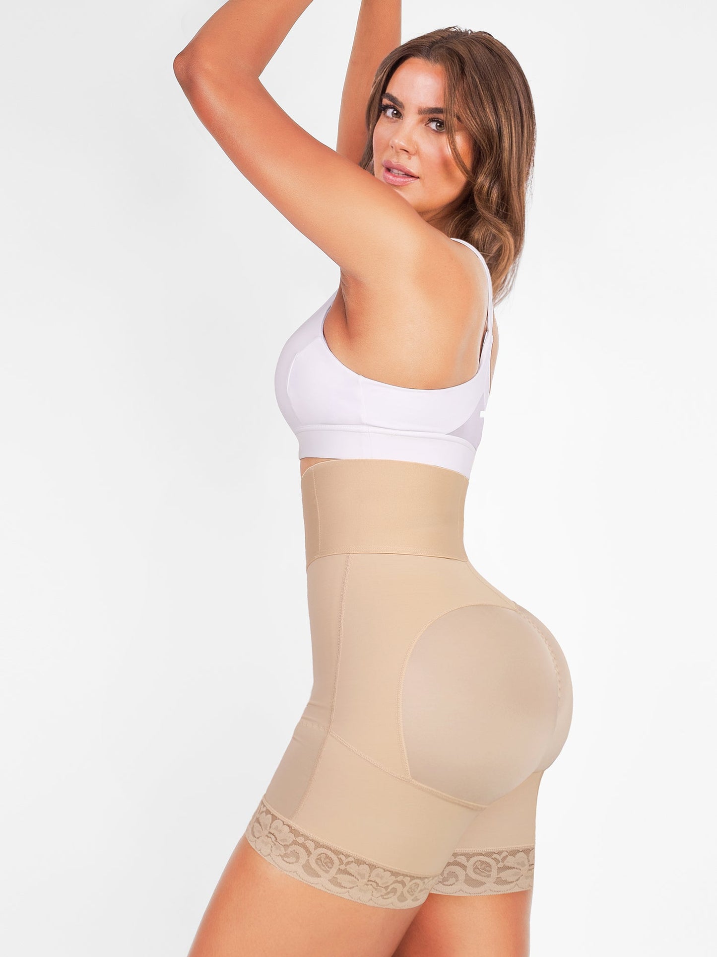 Valentina 2.0 - Hoog Getailleerd Body Shaper 3 Rijen Haakjes En Baleinen