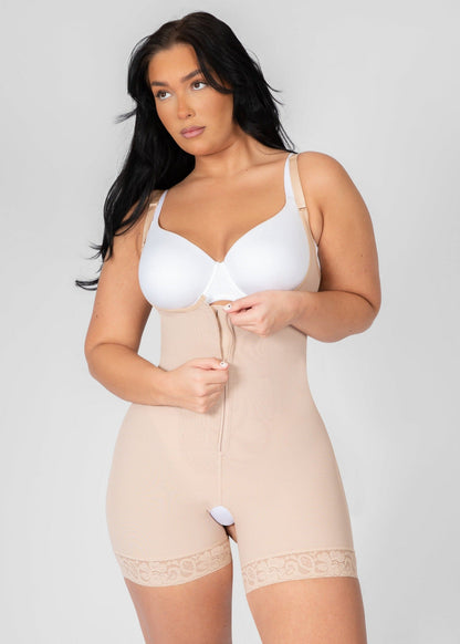 Rebecca - Body Shaper Rits Met Afneembare Schouderbandjes