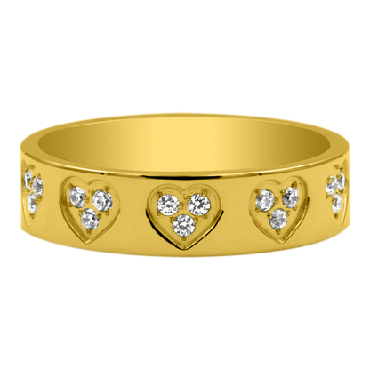 Léa Blanchet® | Element Heart Bague 14K plaqué or