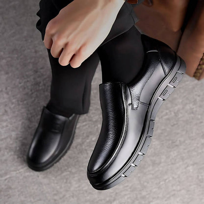Chaussures Plates En Cuir Antidérapantes Élégantes Pour Homme