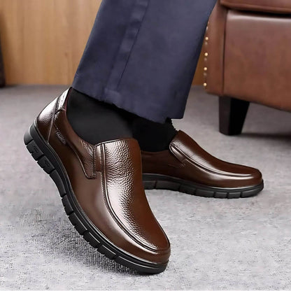 Chaussures Plates En Cuir Antidérapantes Élégantes Pour Homme