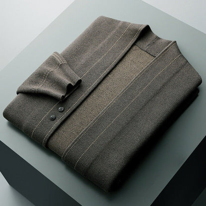 Cardigan en laine tissée
