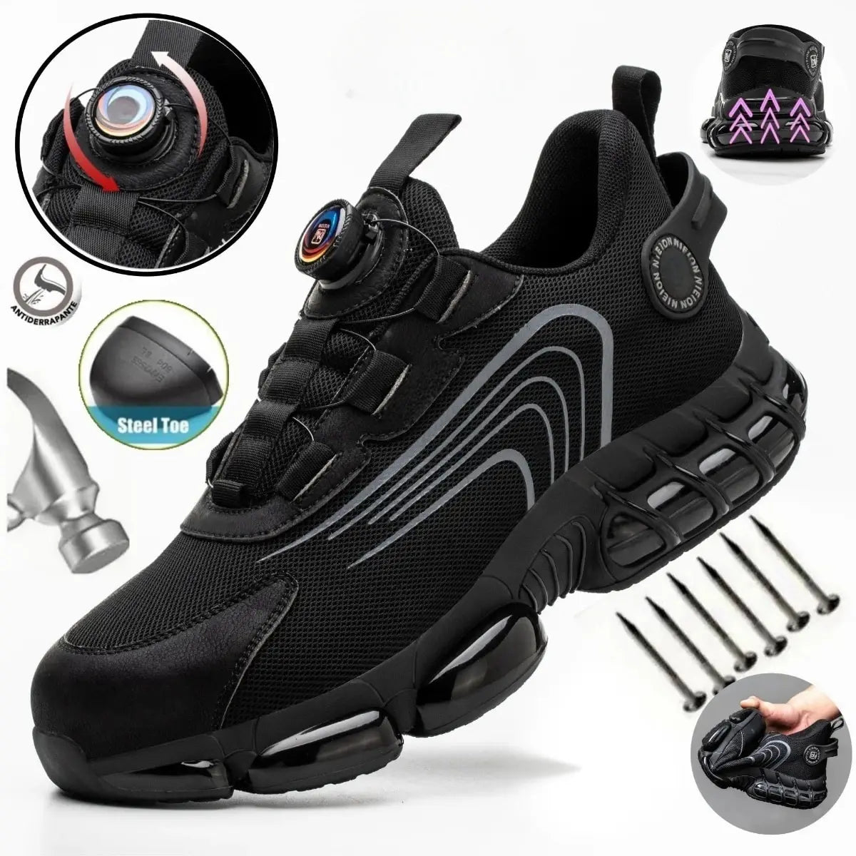 Chaussures De Course Lacées Légères Pour Hommes