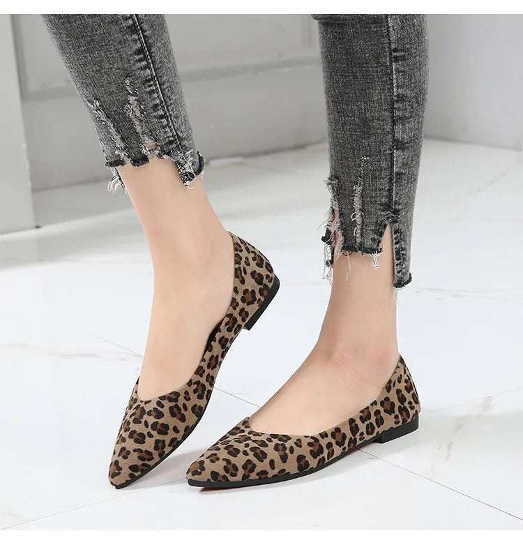 Ballerine leopard femme
