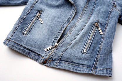 Veste zippée en jean Freya