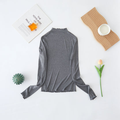T shirt coton femme manche longue