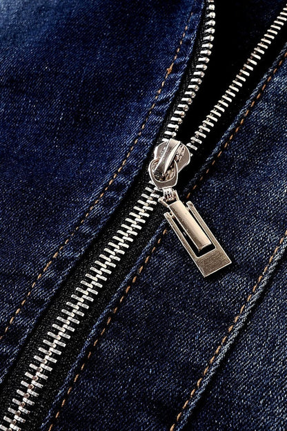 Veste zippée en jean Freya