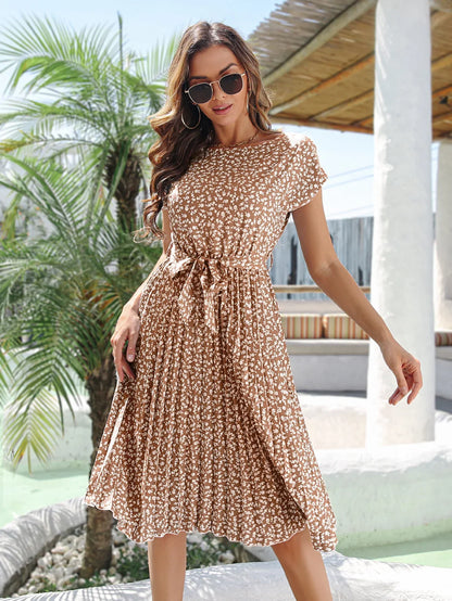 Anette | Robe élégante au délicat motif floral