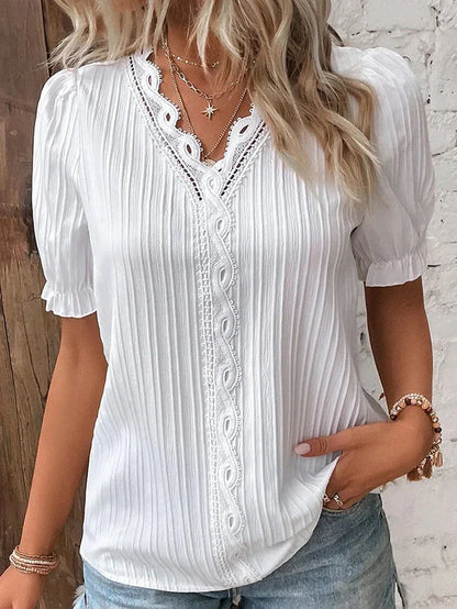 Bea | Élégante blouse avec des détails raffinés