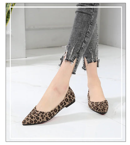 Ballerine leopard femme