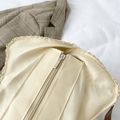 Liora sac fourre-tout en paille tressée