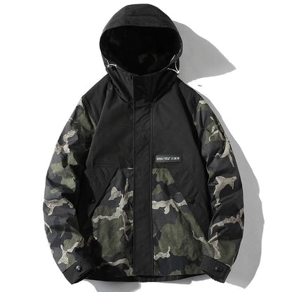 Veste camouflage fendue