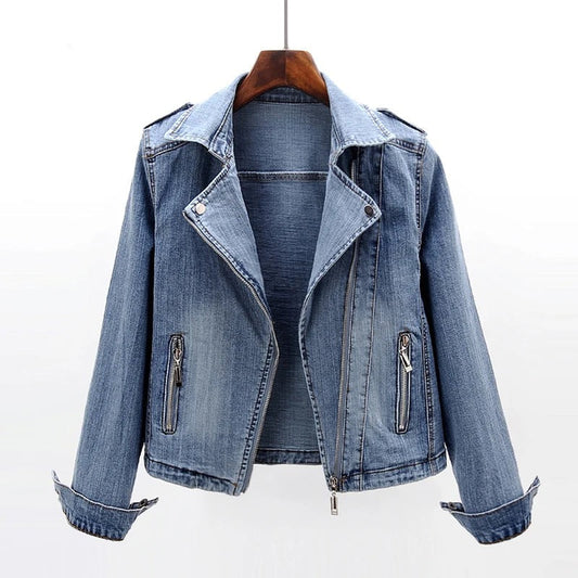 Veste zippée en jean Freya