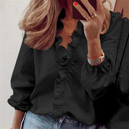 Enola | Blouse élégante avec des volants ludiques