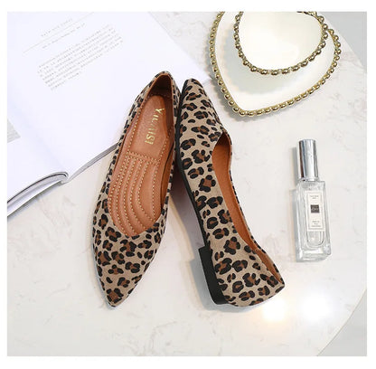Ballerine leopard femme