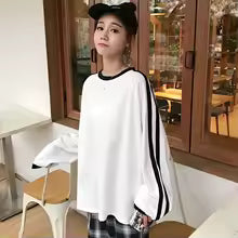 t shirt blanc manche longue