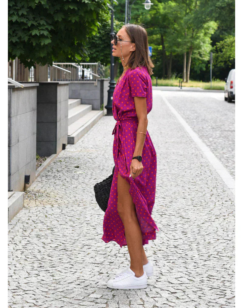 Suzanne - Élégante Robe à Col en V