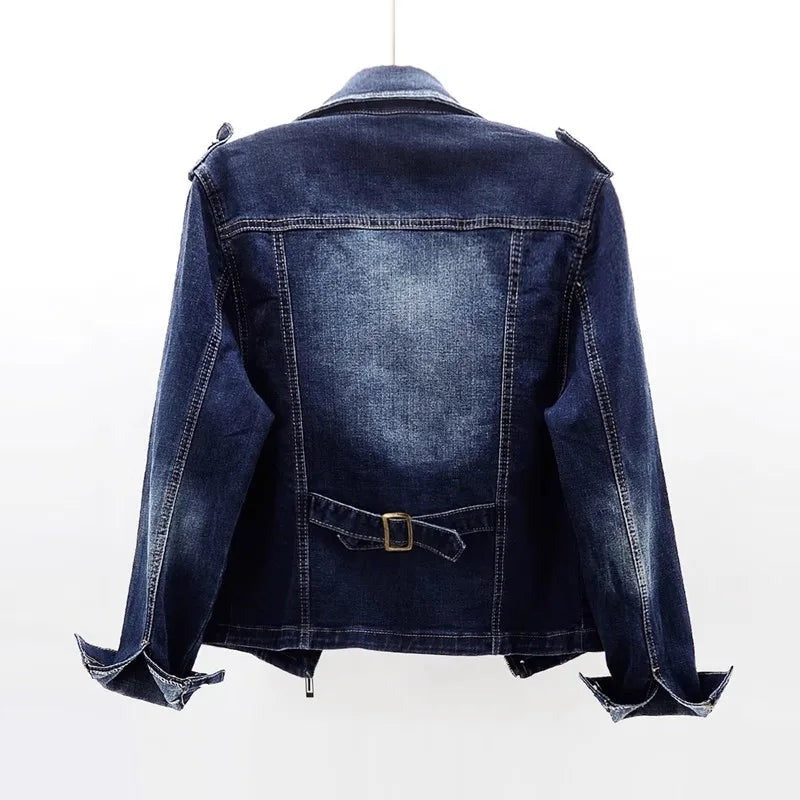 Veste zippée en jean Freya