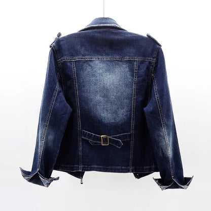 Veste zippée en jean Freya