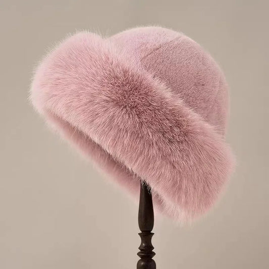 Bonnet Élégant En Fourrure