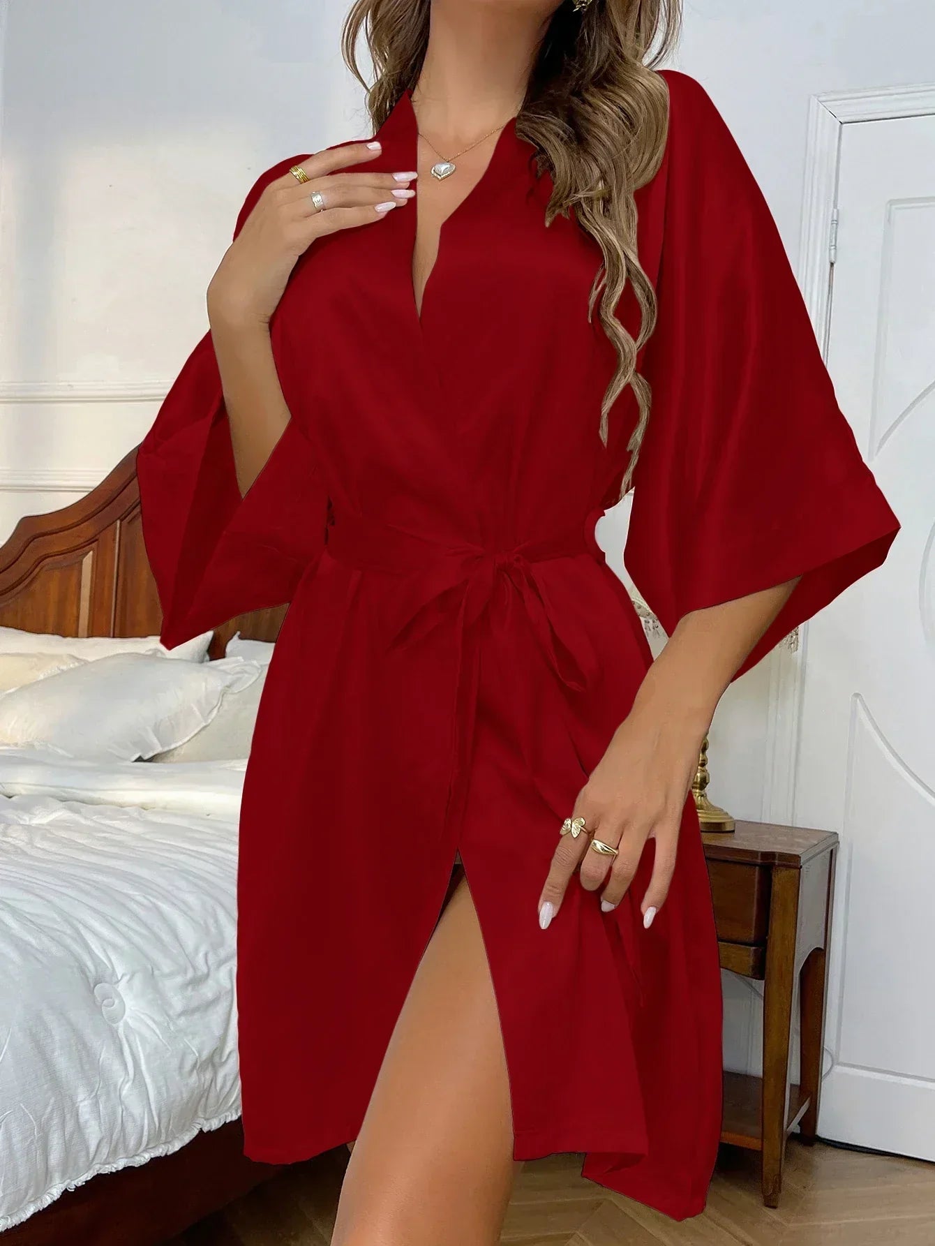 Vêtements de Nuit Satinés Chics pour Femme