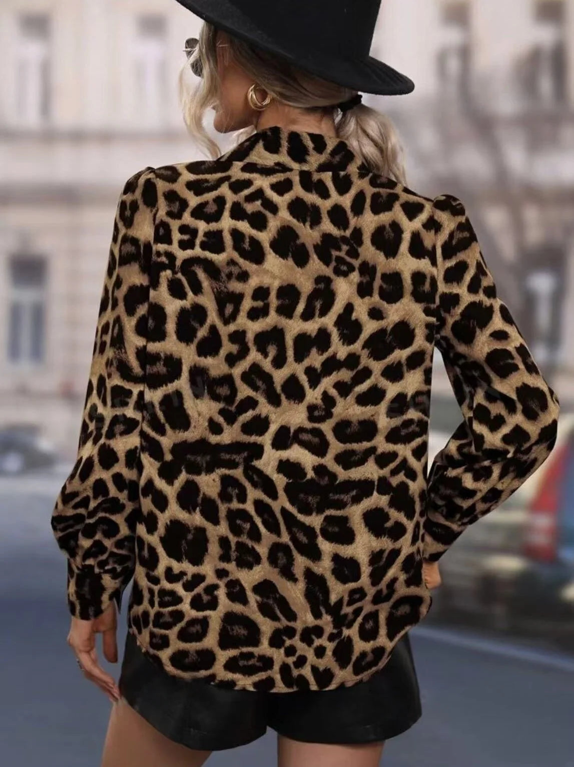 Chemise leopard femme
