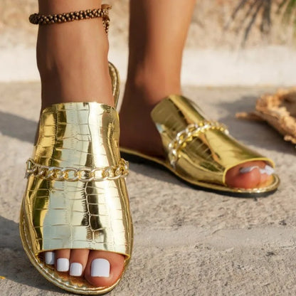 Sandales Lydia Chics Avec Chaîne