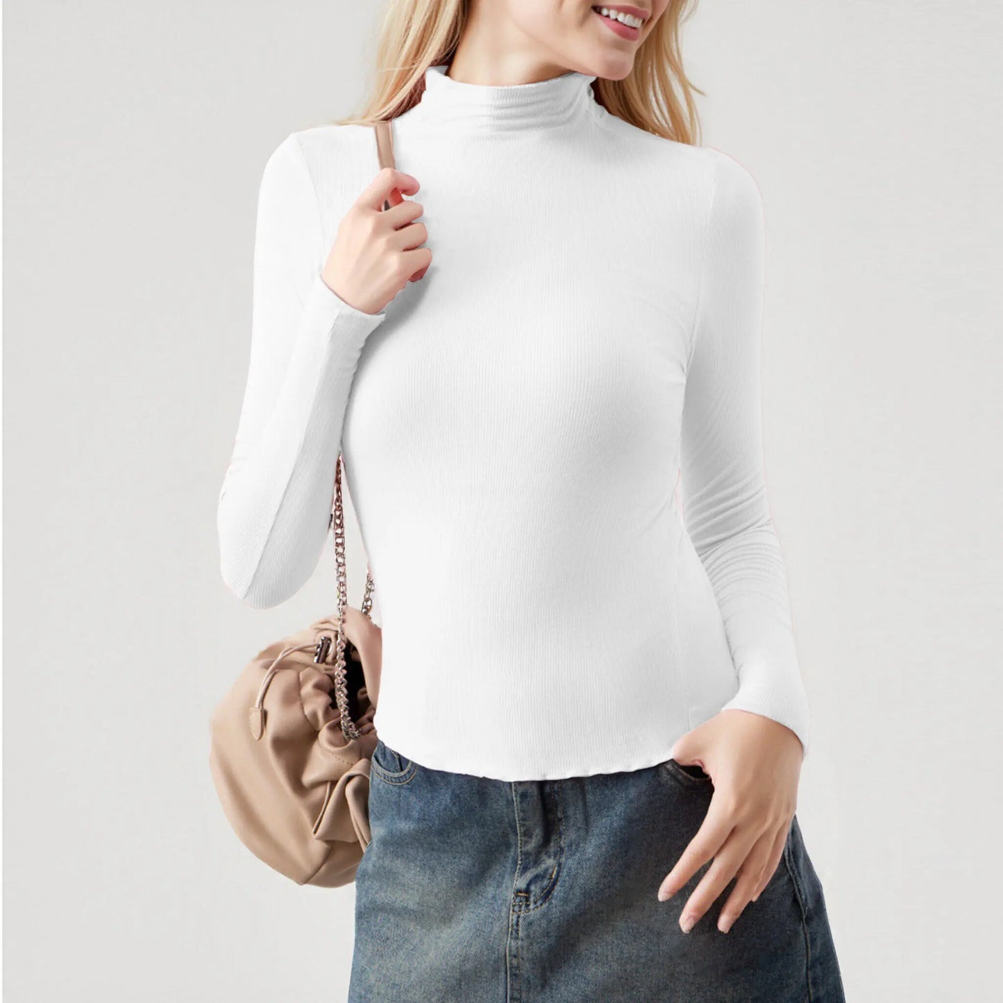 T shirt coton femme manche longue