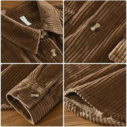 Chemise en velours côtelé