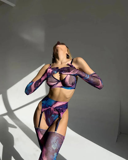Serena™ | Ensemble de lingerie Élégant en Lin