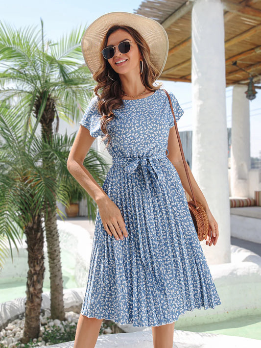 Anette | Robe élégante au délicat motif floral