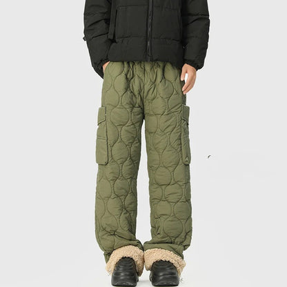 Pantalon large matelassé