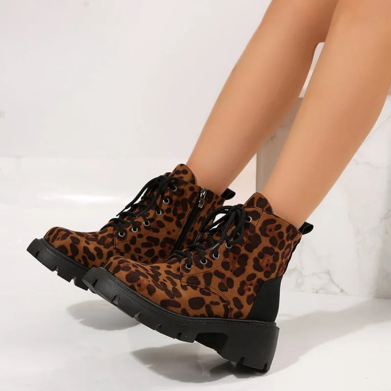 bottine leopard