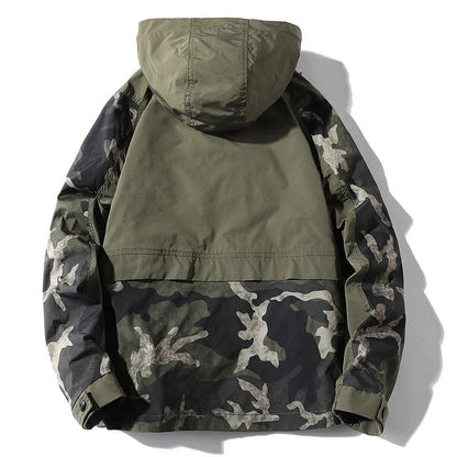 Veste camouflage fendue