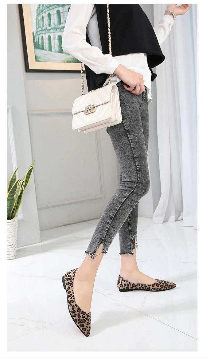 Ballerine leopard femme